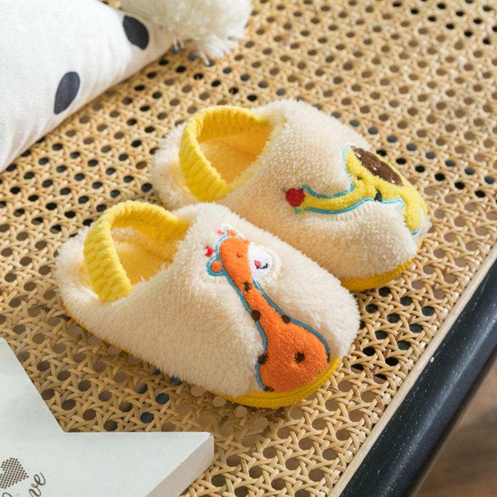 DinoStep – Pluche Kinderpantoffels met Dinosaurusdesign