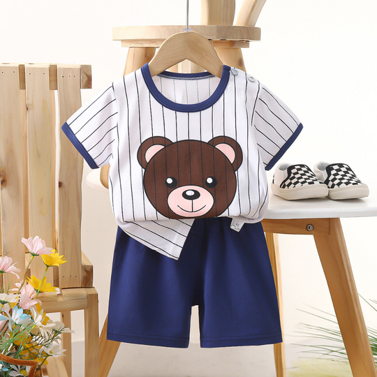 PlayPals – Boys' Summer Set with Cartoon Print