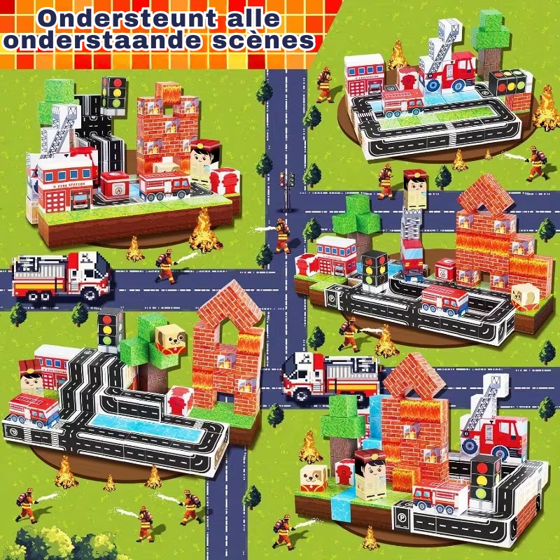FireBuild™ – Magnetisch Bouwspeelgoed – Brandweer Thema