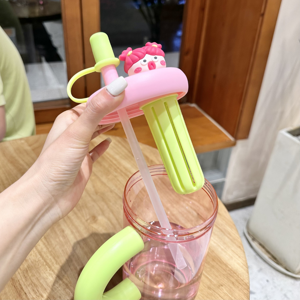 CuteSip – Grote Drinkbeker met Rietje & Infuser (900 ml)