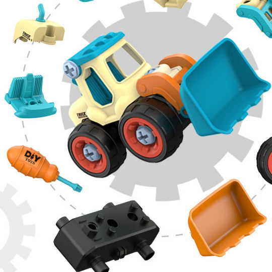 BuildTruck – Demonteerbare Bouwvoertuigen Speelset