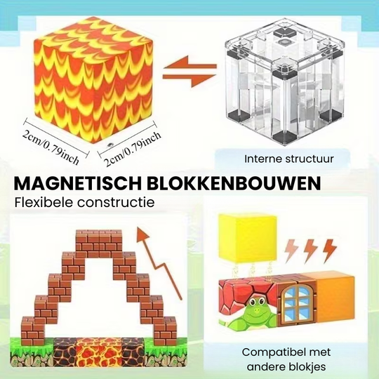 MagniXmas™ – 150-delige Magnetische Kerstthema Bouwblokken Set