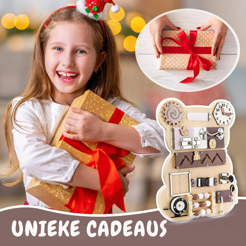 LearnBoard™ – Houten Activiteitenbord voor Kinderen