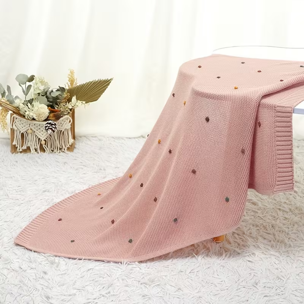 CozyCotton – Zachte Katoenen Gebreide Deken – Comfort voor Baby’s