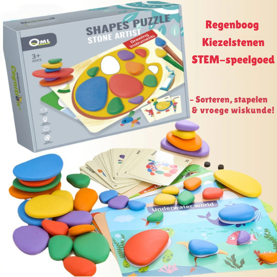 RainbowStack – 56/78/98 stuks Regenboog Stapelstenen Speelset