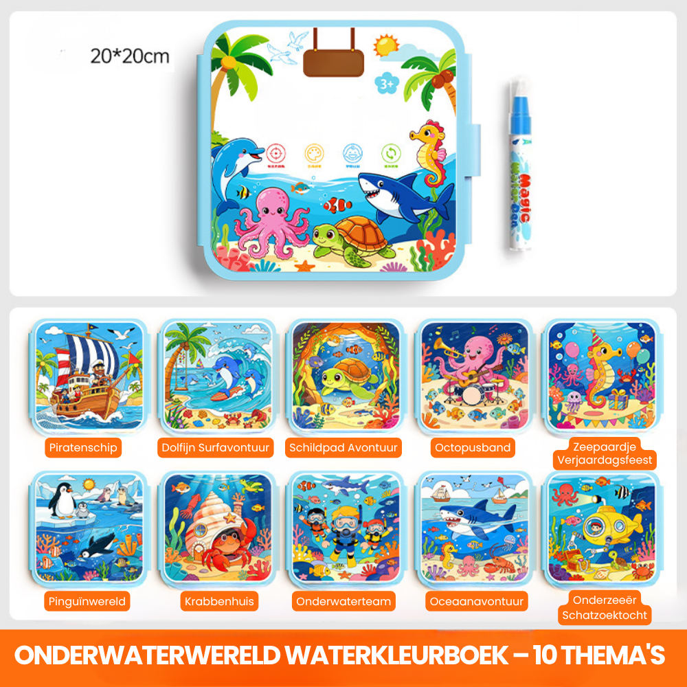 MagicDraw – Herbruikbaar Waterkleurboek voor Kinderen