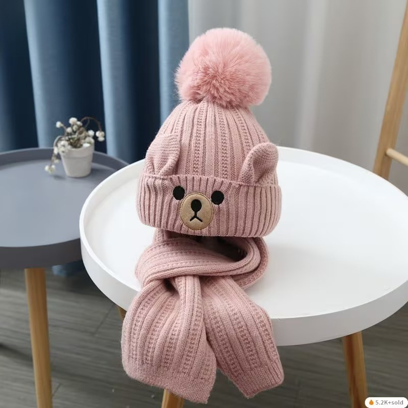 UniWarm™ – Jongens & Meisjes Winter Set – Muts & Sjaal