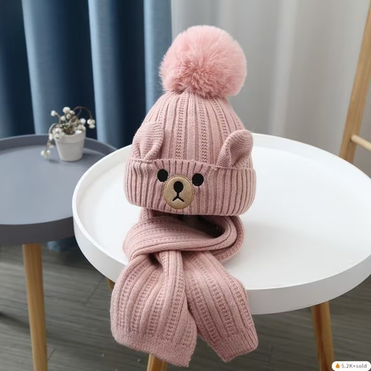 UniWarm™ – Jongens & Meisjes Winter Set – Muts & Sjaal