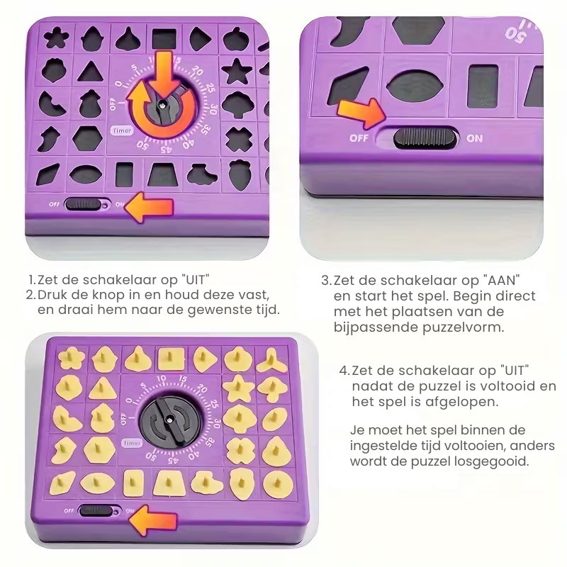 ShapeRush™ – Timing Puzzelspel voor Kinderen – Concentratie & Matching Game