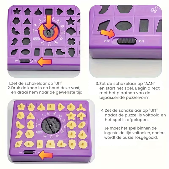 ShapeRush™ – Timing Puzzelspel voor Kinderen – Concentratie & Matching Game