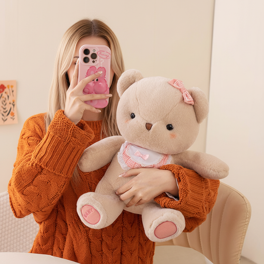 SweetBib – Beer & Konijn Knuffels met Strik