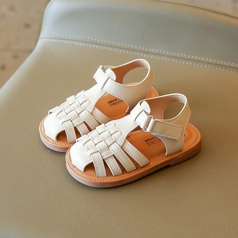 SunnyStrides™ – Lichtgewicht Geweven Kindersandalen met Klittenband