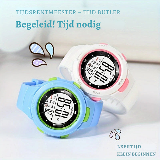 TimeShine™ – Waterdicht Digitaal Kinderhorloge – 30M Lichtgevende Display