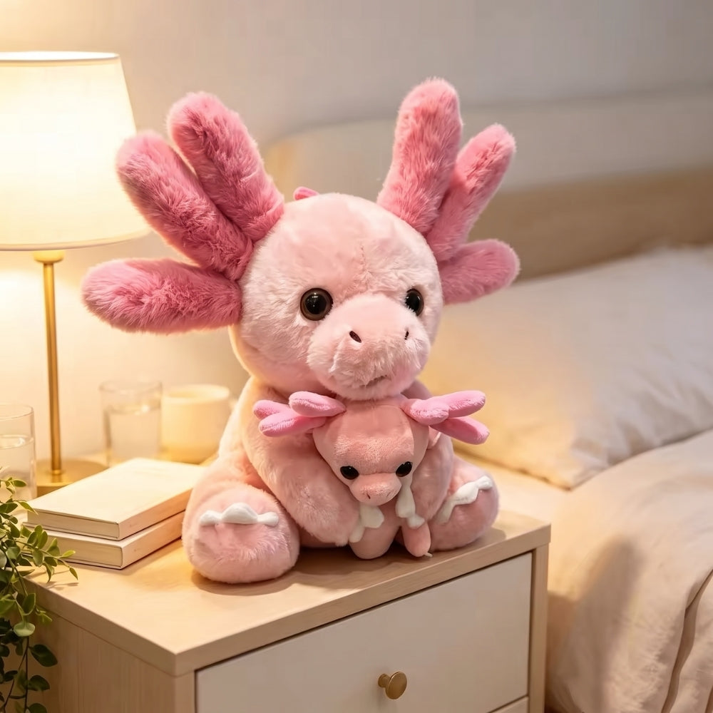AxolotlFamily – Axolotl Knuffel met Baby