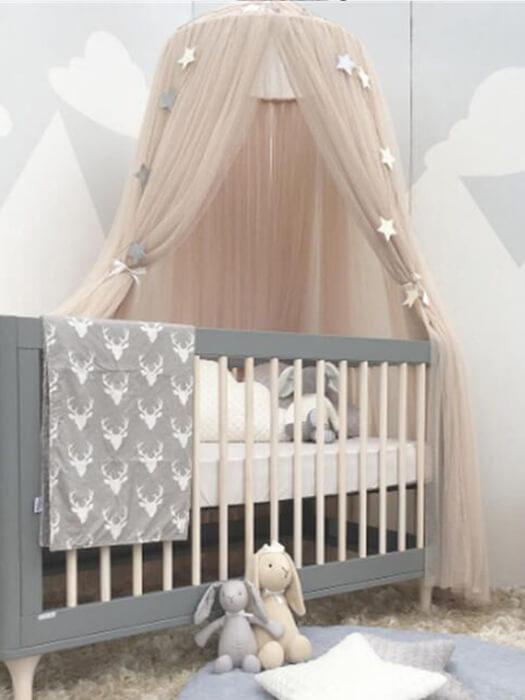 StarryHaven™ – Ronde Babybed Hemel voor Magische Kinderkamer