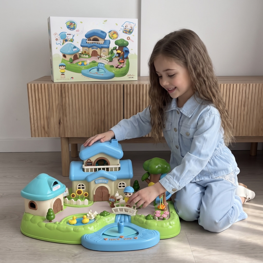 CastleDream – Magnetisch Poppenhuis met 4 Poppen