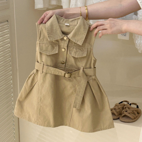 LittleSienna – Utility Jurk voor Meisjes