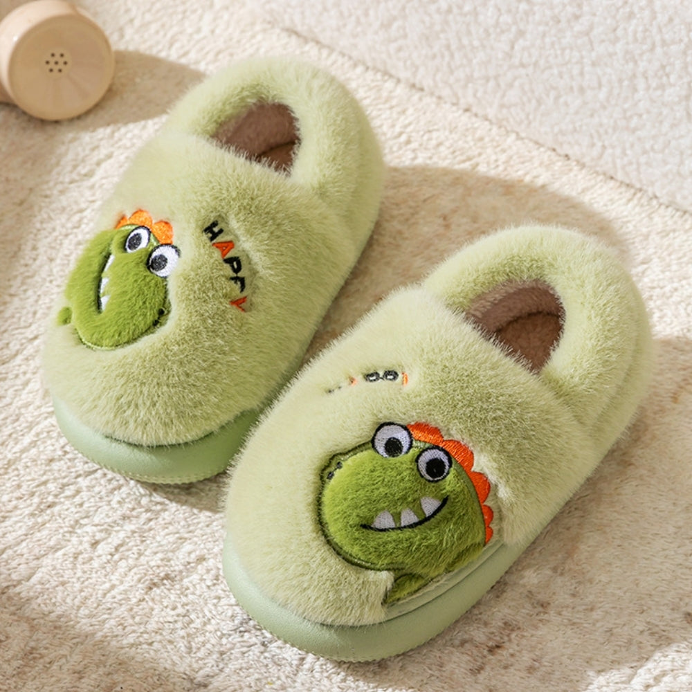 CozyDino – Gevoerde Kinderhuisschoenen