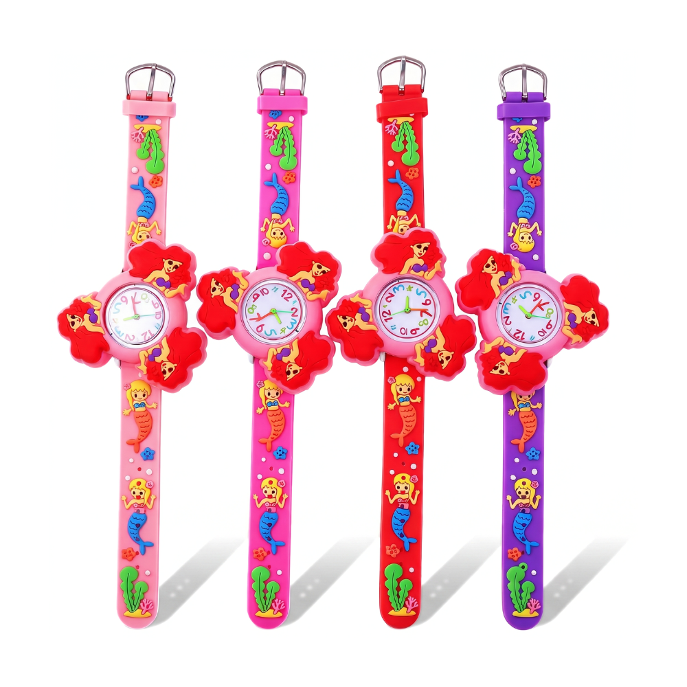MermaidTime – Zeemeermin Draaihorloge voor Kinderen