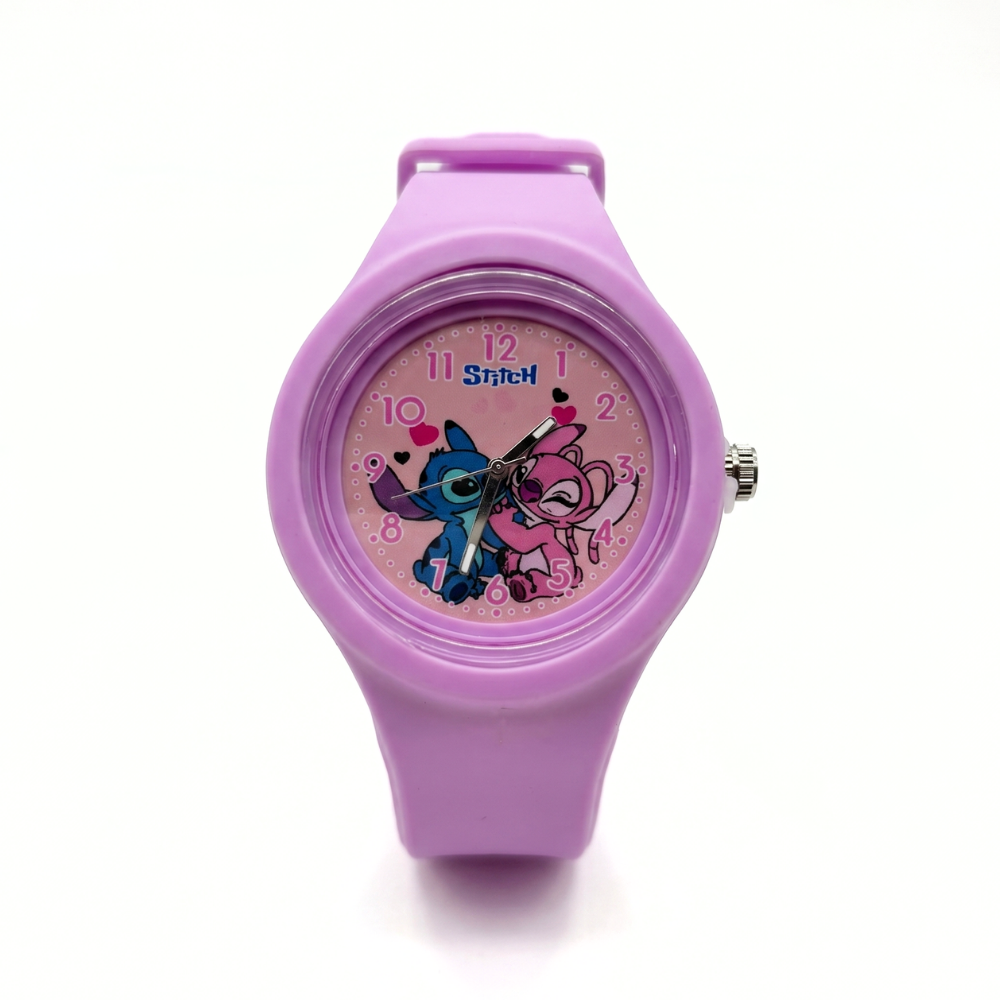StitchGlow – Stitch Kinderhorloge met Pastel Design