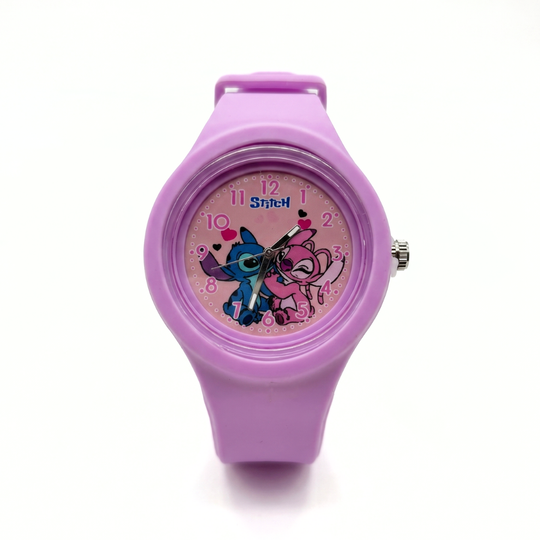 StitchGlow – Stitch Kinderhorloge met Pastel Design