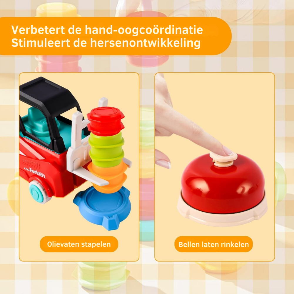 LiftMaster – Stapelspel met Vorkheftruck