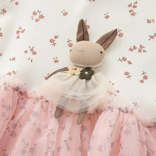 Alva – Bunny Mesh Feestjurk