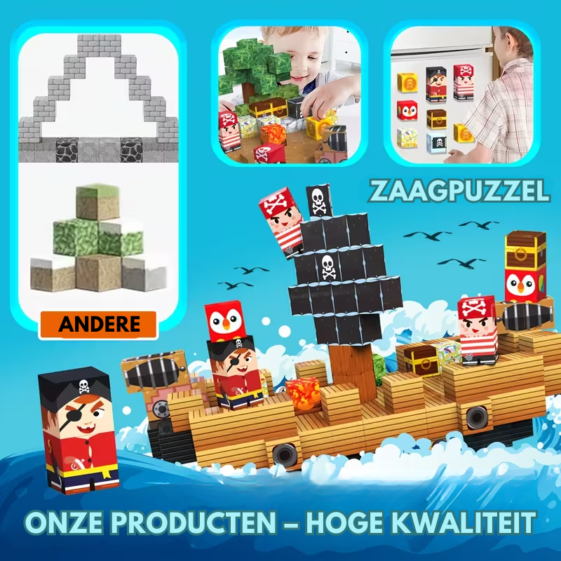 MagnetoBuild™ – Magnetische Bouwstenen Set – Educatief STEM Speelgoed