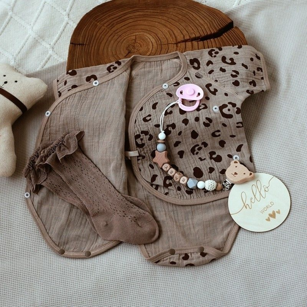 LittleWild – Katoenen Baby Romper met Muts