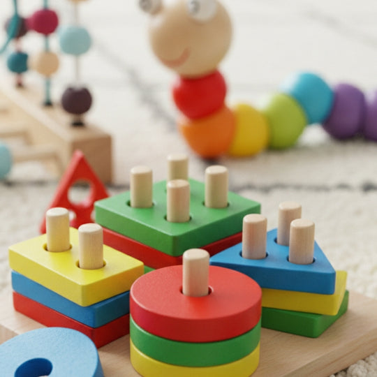 SkillTrail – 4-delige Houten Speelgoedset