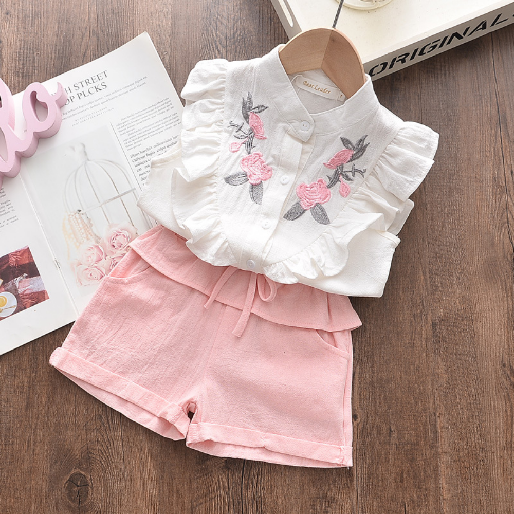 RoseBloom – 2-delige Kledingset voor Meisjes