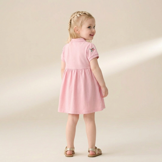 Vilda – Roze Polo Jurk