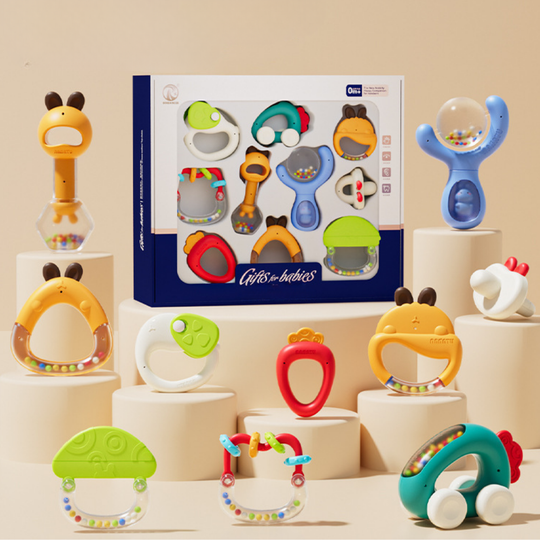 BunnySense – Baby Rammelaar en Bijtspeelgoed Set