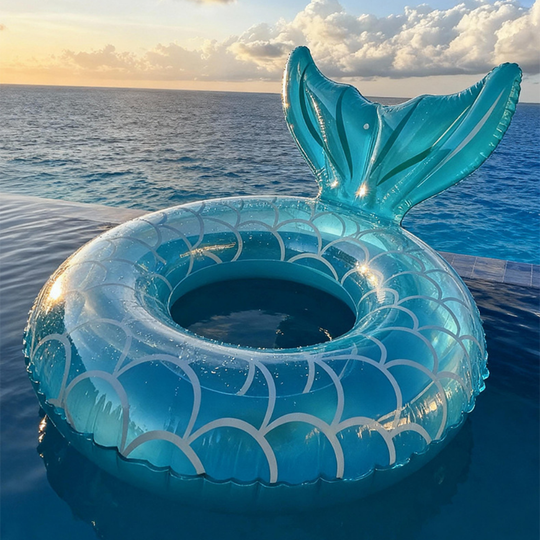 MermaidGlow – Opblaasbare Zeemeermin Zwemband