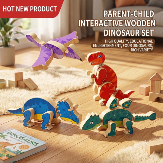 DinoBuild – Houten Dinosaurus Bouwset