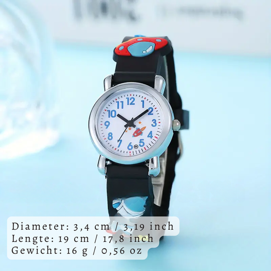 MiloWatch™ – Astronaut & Ruimte Polshorloge voor Kinderen (Leeftijd 3–14 jaar)