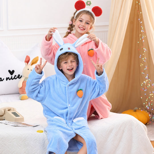 <font dir="auto" style="vertical-align: inherit;"><font dir="auto" style="vertical-align: inherit;">Cape pour enfants, serviette de bain, peignoir lapin, cape longue en polaire corail mignonne et épaisse de classe A pour enfants avec capuche</font></font>