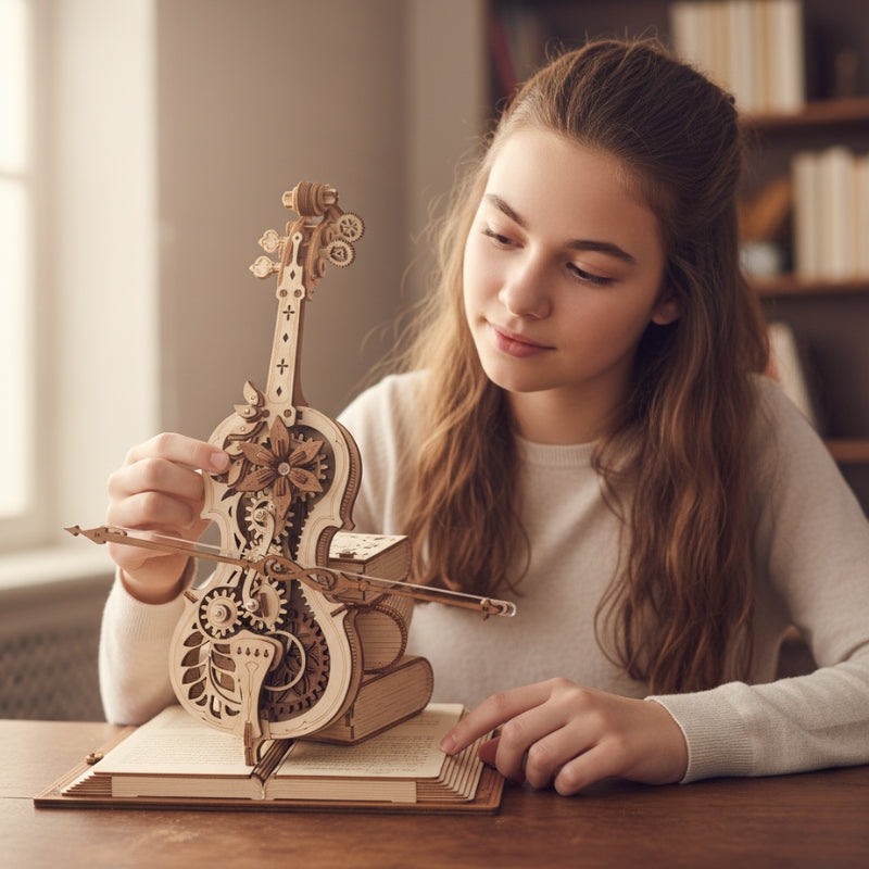 CelloMelody – DIY 3D Houten Cello Muziekdoos