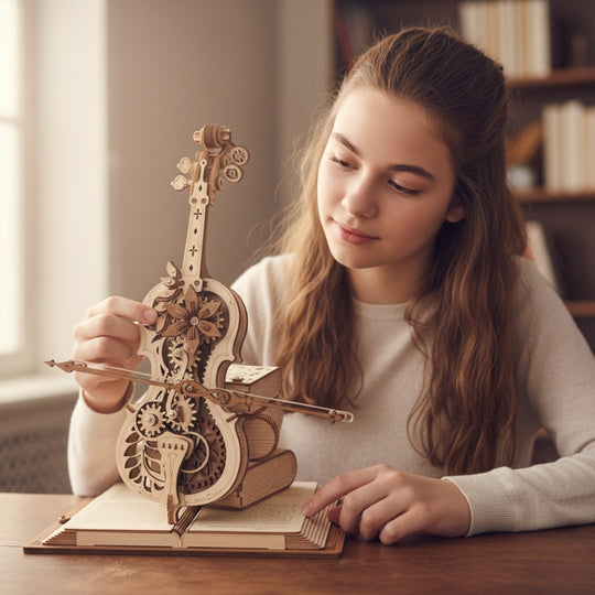 CelloMelody – DIY 3D Houten Cello Muziekdoos