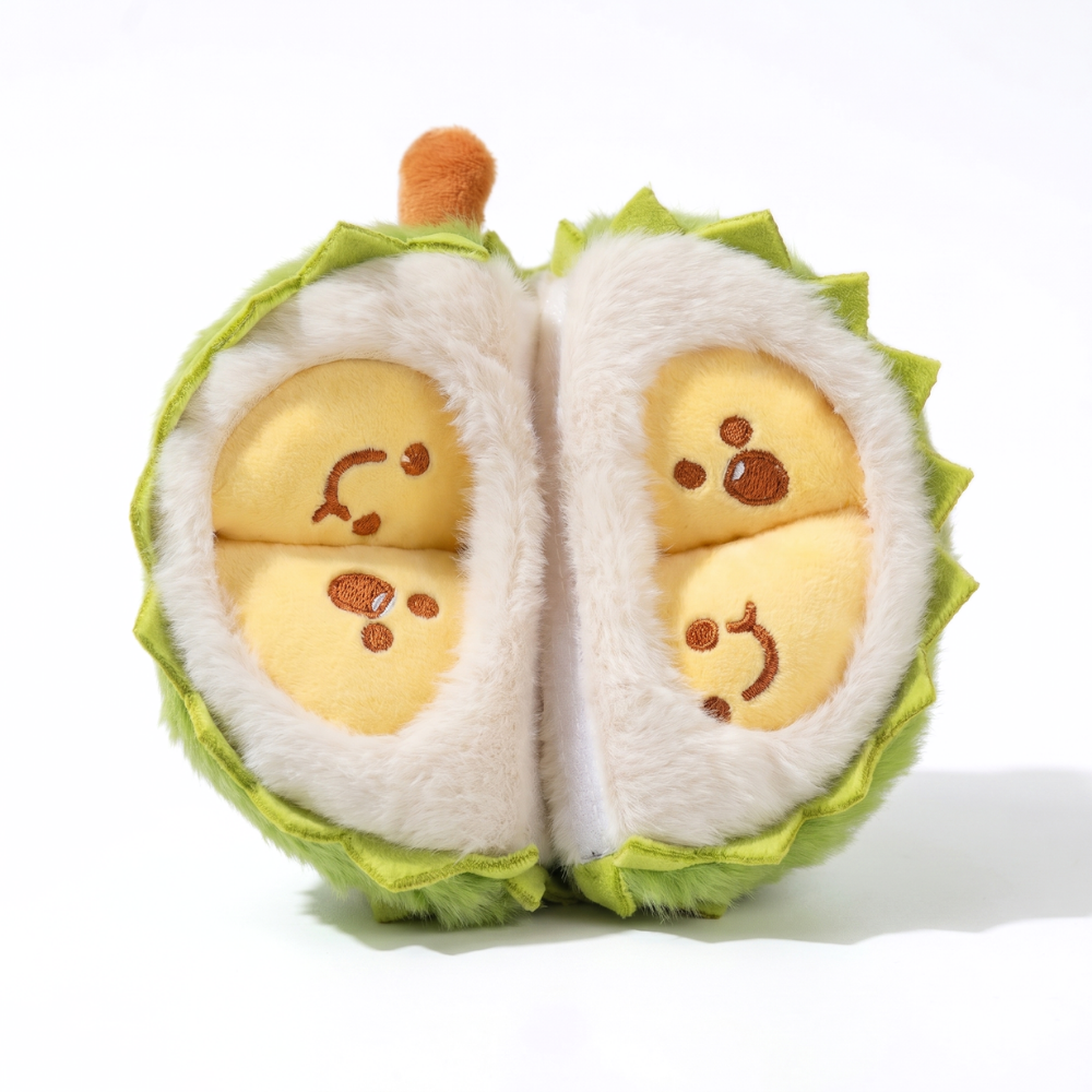 DurianCuddle – Durian Fruit Knuffel met Open Design