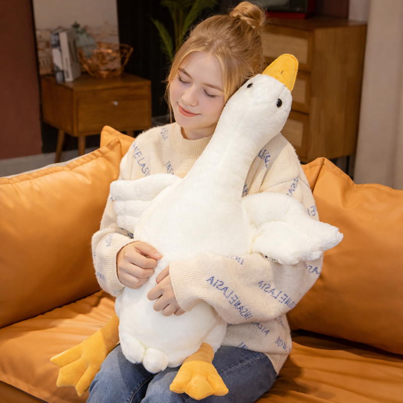GooseDream™ – Grote Witte Gans Knuffel