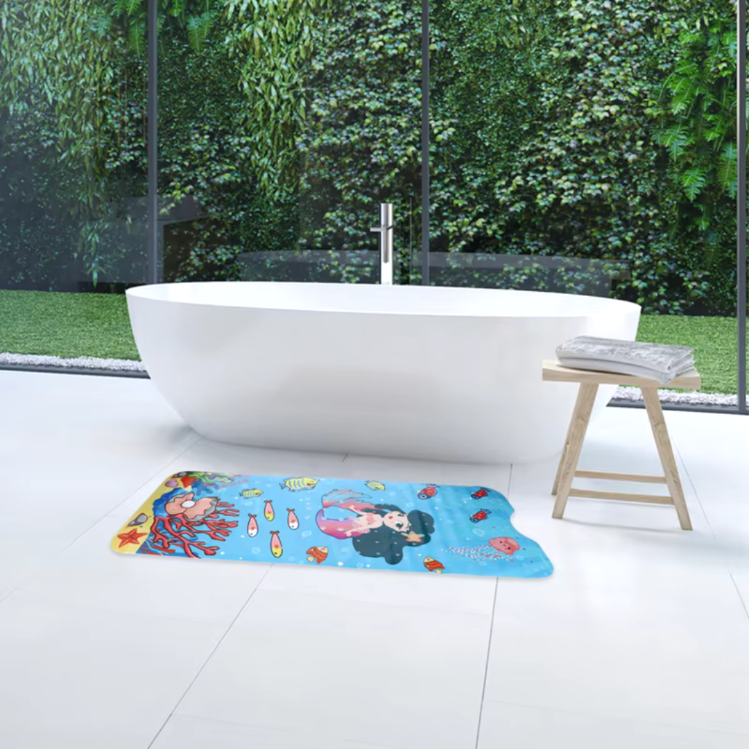 Antislip Zeemeermin Badmat voor Kinderen – MermaidSplash™
