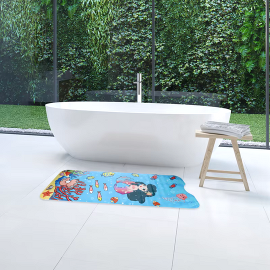 Antislip Zeemeermin Badmat voor Kinderen – MermaidSplash™