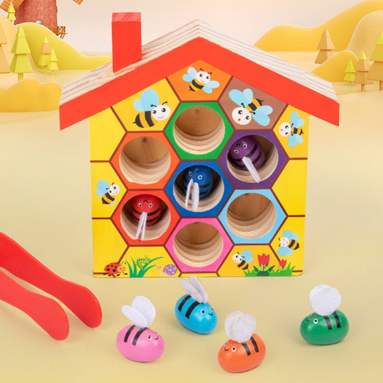 BeeMatch – Houten Bijenkorf Sorteerspel