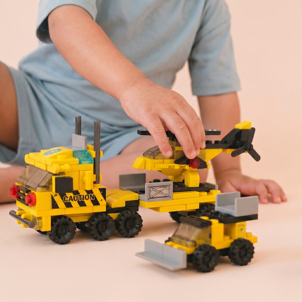 BuildForce – 6-in-1 Engineering Helikopter & Transport Bouwset (118 Stuks)