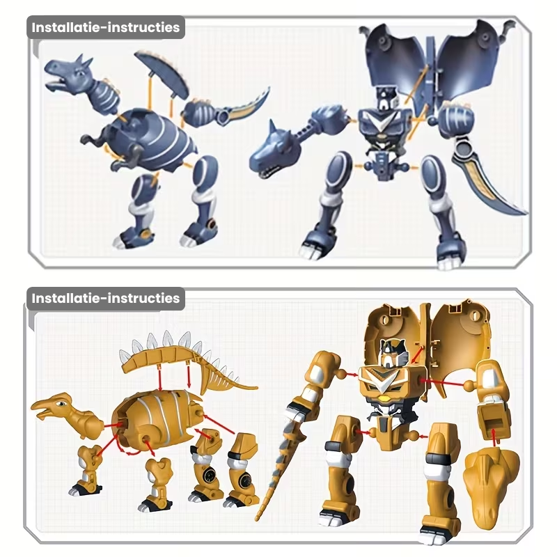 DinoBotix™ – DIY Transformeerbare Dino Robot