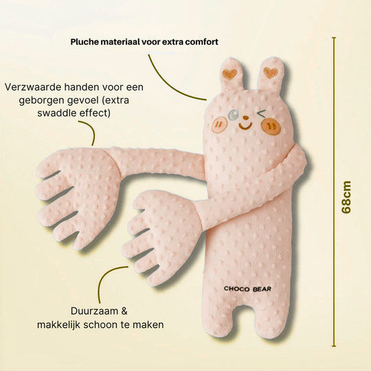 MiloBear™ -  het pluche slaapvriendje dat je baby in slaap wiegt - Slaap Knuffel