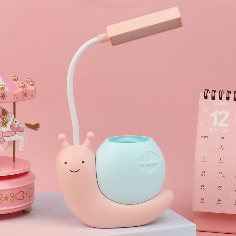 SnailGlow – LED Bureaulamp met Pennenhouder