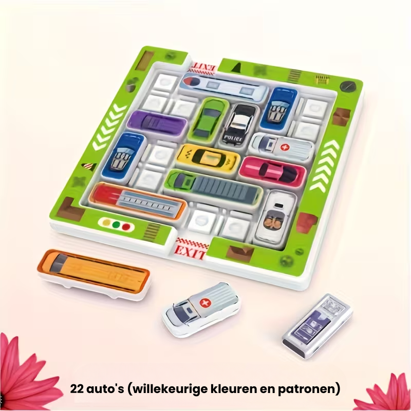 TrafficGrid™ – 22-delig Verkeerspuzzelspel met Auto’s & Wegen