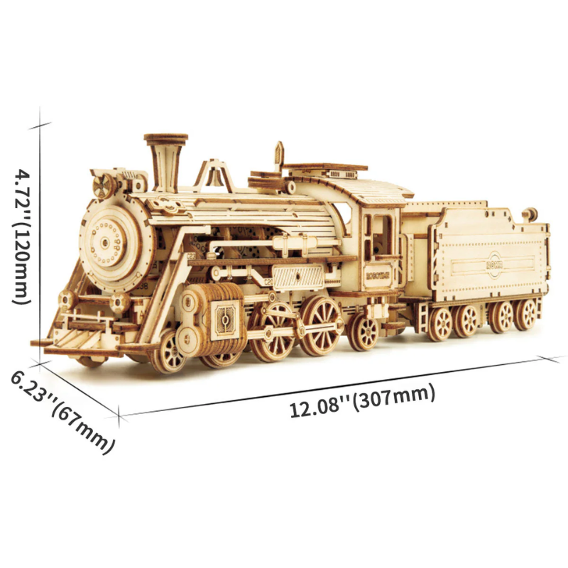 WoodTrain™ – 3D Houten Modeltrein Bouwset